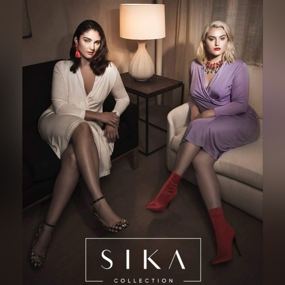 SIKA Collection Womens Asymmetrical Wrap Dress - Picture 1 of 3